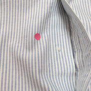 Chemise L.L. Bean Bleu à Rayures Wrinkle Resistant 1 Poche - Taille L