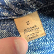 Chemise Hawaïenne Tasso Elba Soie Lin Bleu Motif Feuillage S