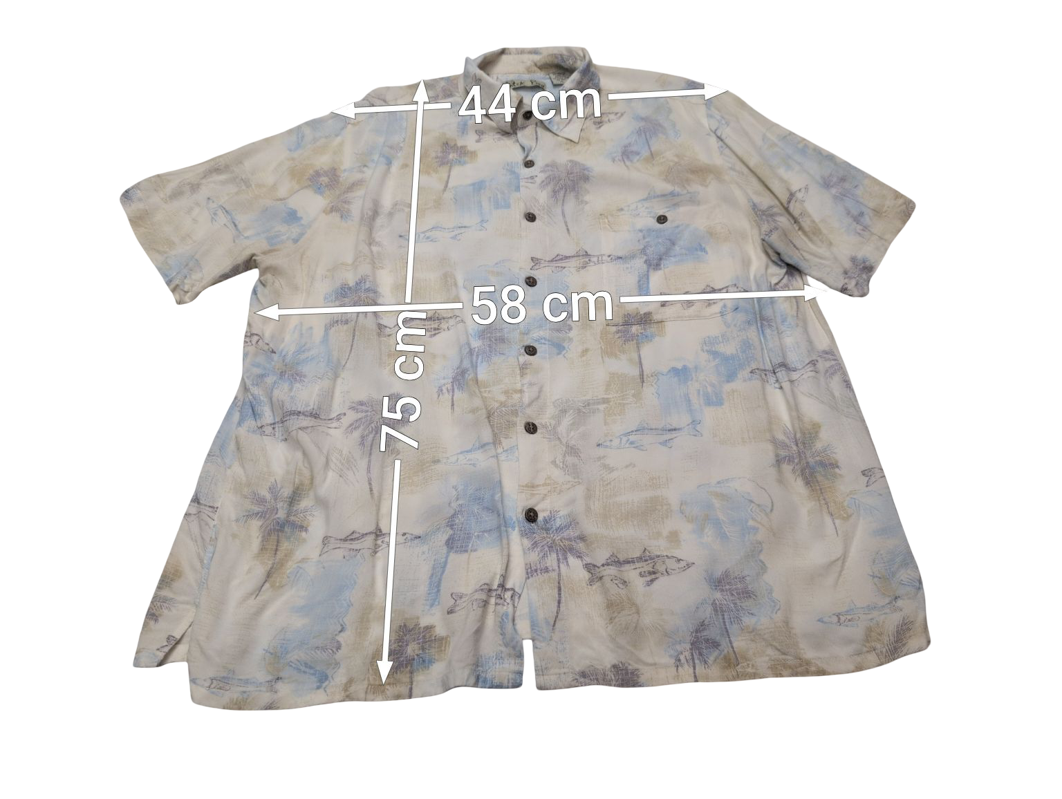 Chemise hawaïenne Batik Bay manches courtes taille XL
