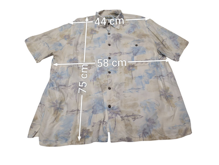 Chemise hawaïenne Batik Bay manches courtes taille XL