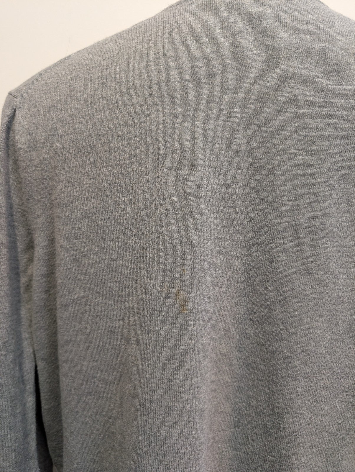 Pull Tommy Hilfiger - Col V - Gris - Maille fine - Taille XL