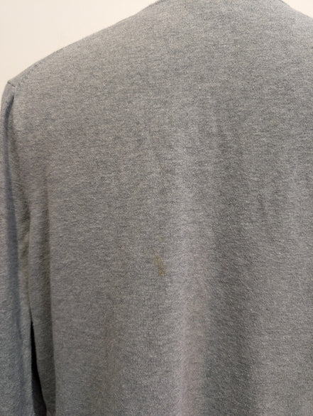 Pull Tommy Hilfiger - Col V - Gris - Maille fine - Taille XL