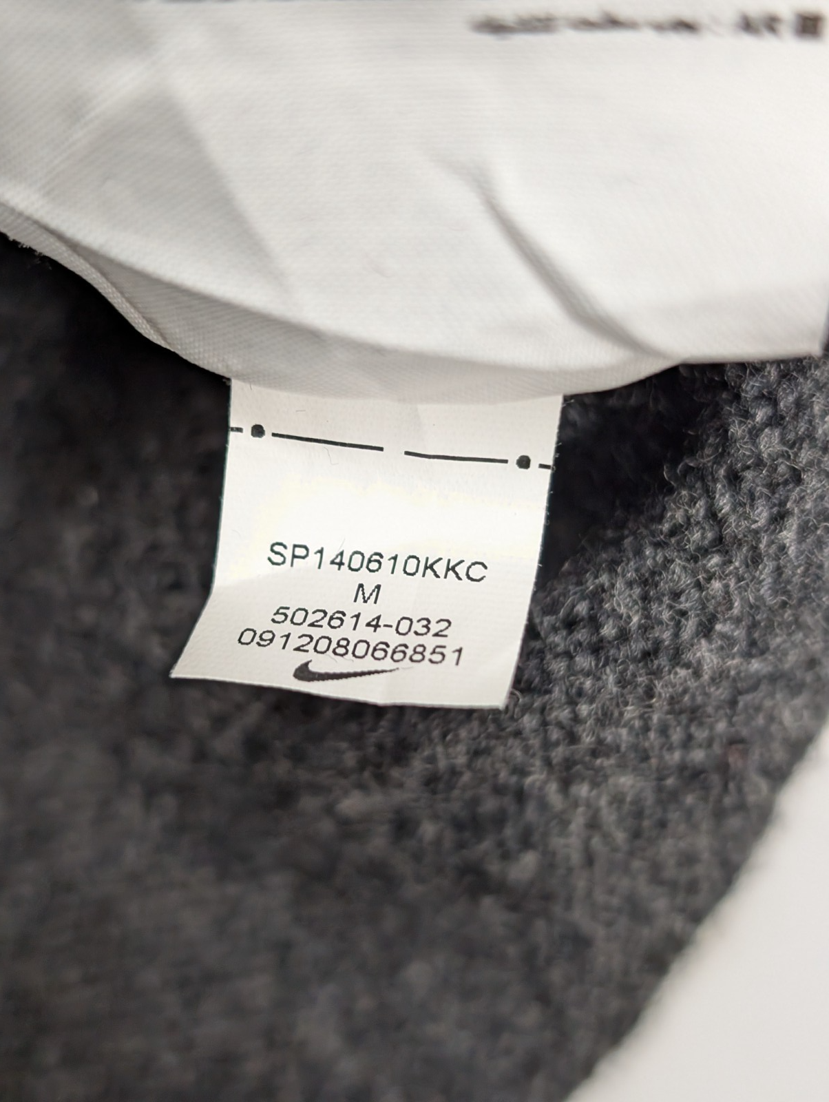 Pull sans Manche Nike Golf Col V Laine Gris Foncé Vintage Taille L