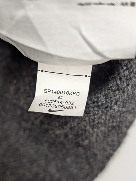 Pull sans Manche Nike Golf Col V Laine Gris Foncé Vintage Taille L