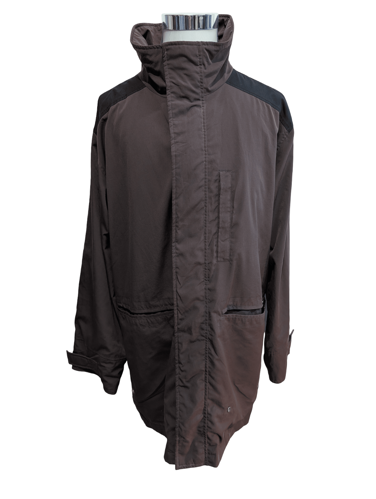 Doublure Manteau Armani Jeans 52 L/XL Bordeaux Noir Veste Liner Trench Chic 🧥