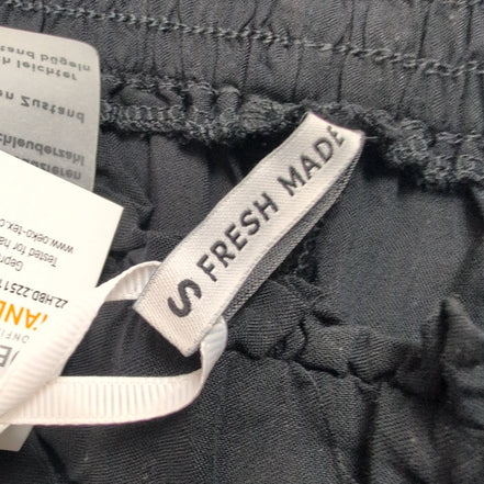 Short Femme S Fresh Made Noir 100% Viscose Fluide Neuf avec Étiquette