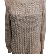 Pull Calvin Klein vintage rose saumon brillant satiné femme taille M