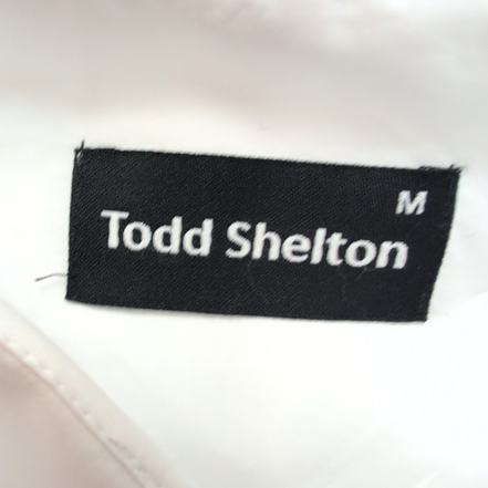Chemise Todd Shelton M Neuve Étiquette Slim Fit Blanche Manches longues