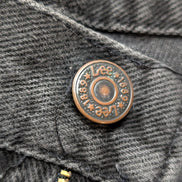 Jean Lee 1889 Vintage Regular Fit Homme Noir Denim Patiné W32 Classic Straight