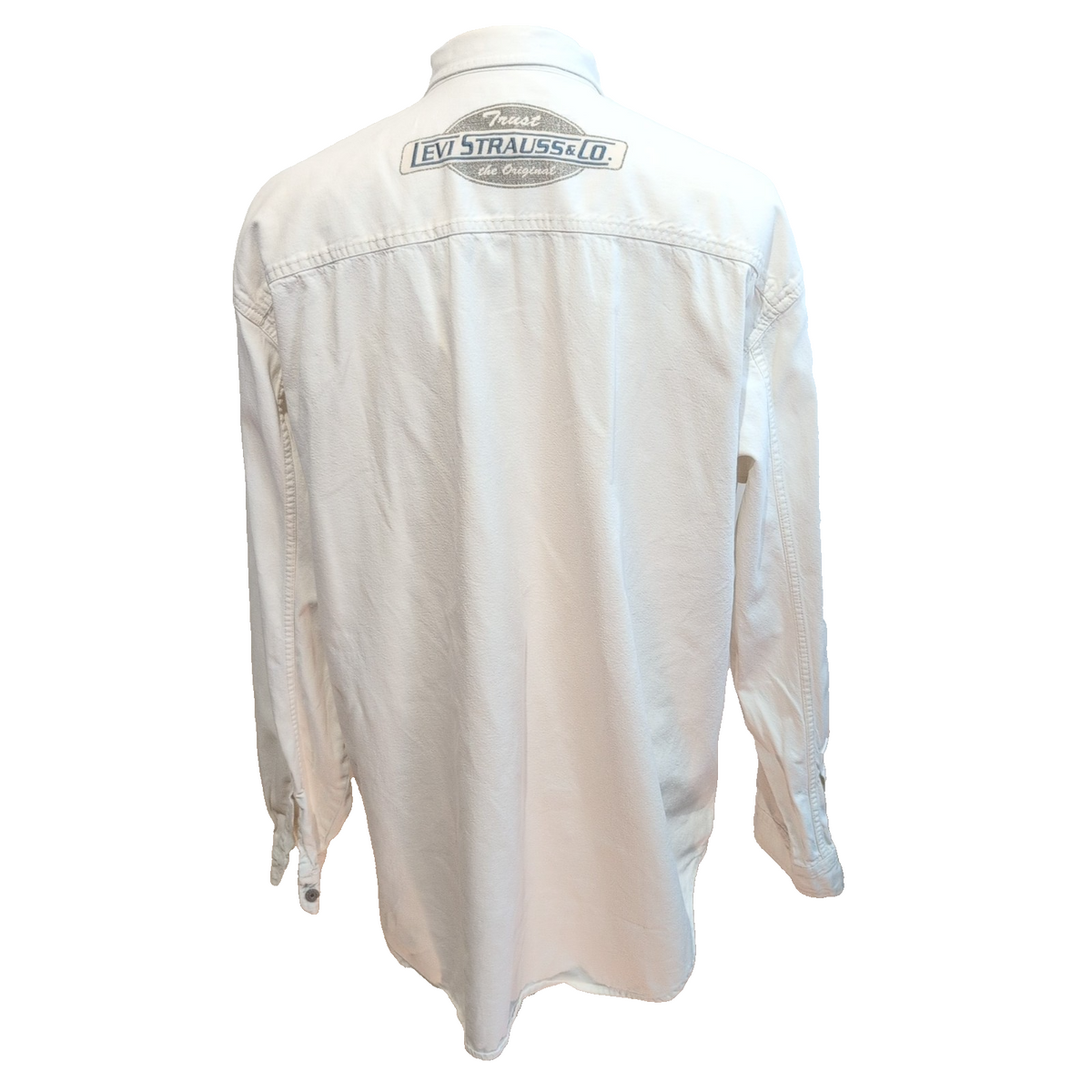 Chemise Levi's Red Tab vintage blanc 2XL denim 2 poches rare manches longues