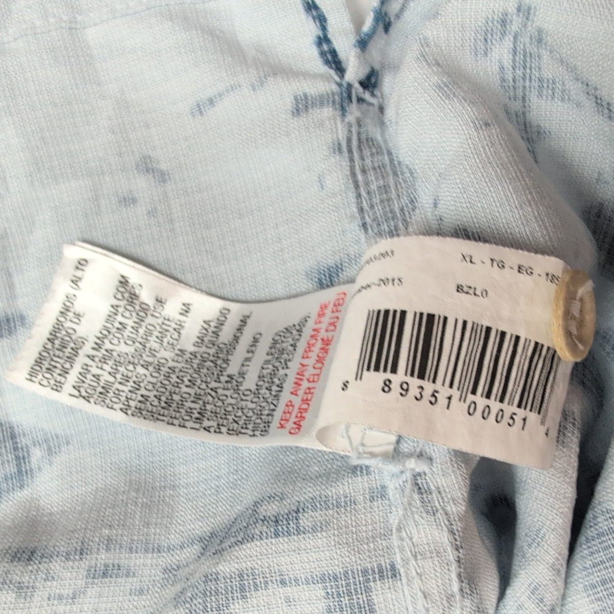Chemise Hawaïenne Manches Courtes Quiksilver Waterman Polynosique XL