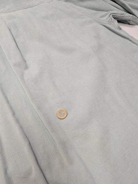 Chemise EDDIE BAUER T.XL TALL Velours Côtelé Vert Pâle Vtg