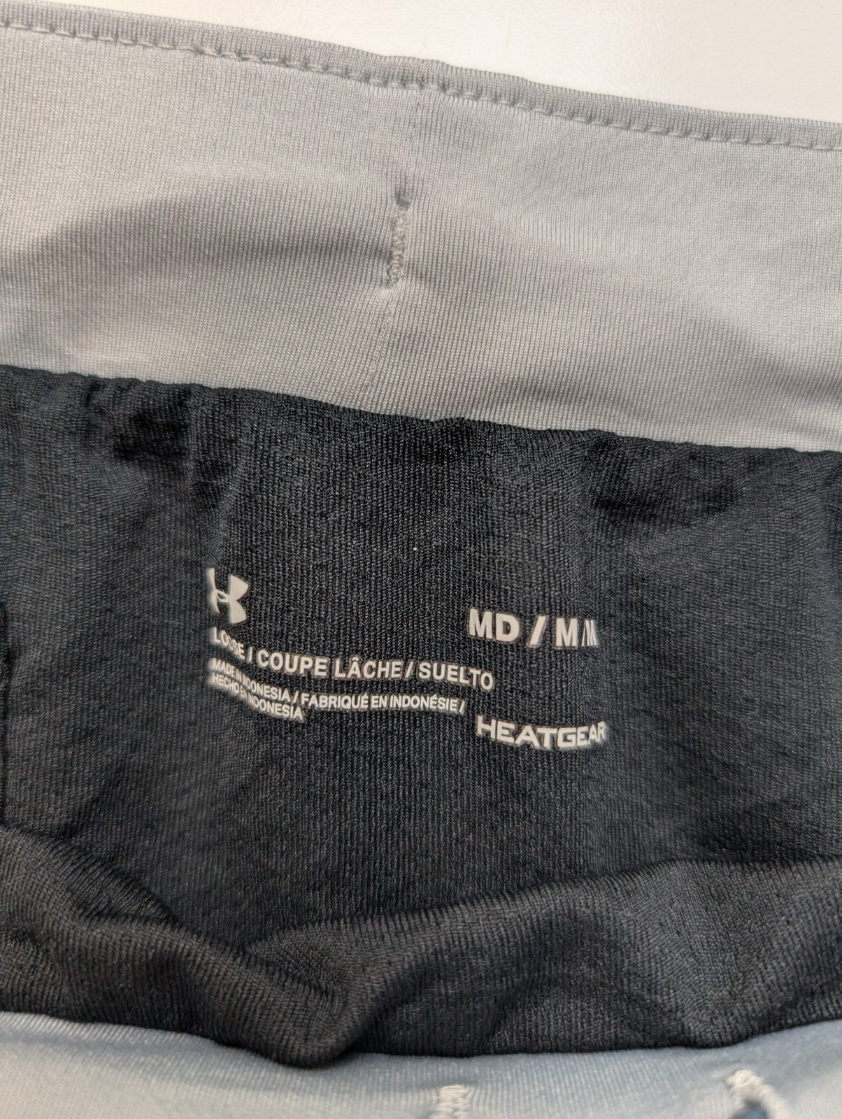 Short Under Armour HeatGear Noir & Gris Motif - Femme Taille M