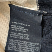 Pull Tommy Hilfiger Homme Col Rond Blanc à Rayures Marine - Taille 2XL / 3XL