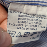 Chemise Polo Ralph Lauren Shirt M/L Regent Custom Fit Bleu Rayé Classique