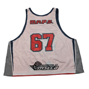 Maillot de basketball vintage réversible doublé MAPS 67 taille L / XL
