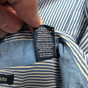 Chemise CHAPS bleue à rayures taille L #62e