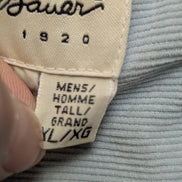 Chemise EDDIE BAUER T.XL TALL Velours Côtelé Vert Pâle Vtg