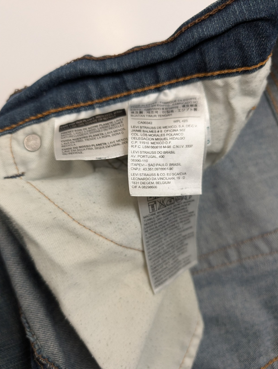Jean Levi's 541 Homme Vintage Bleu Foncé W38 L34 Denim Stretch Pantalon Chic