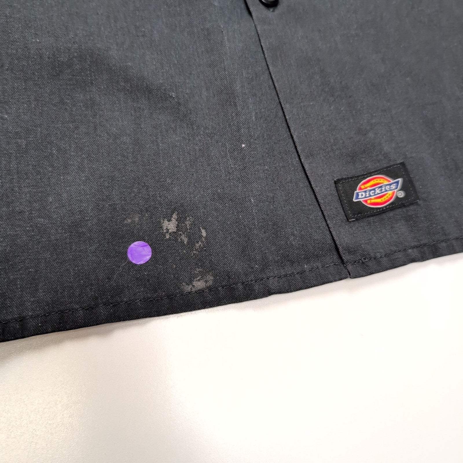 Chemise Dickies Flex 2XL Noir Manches courtes 2 Poches Workwear Poche Stylo