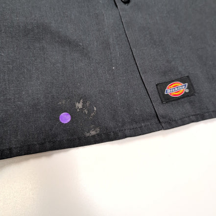 Chemise Dickies Flex 2XL Noir Manches courtes 2 Poches Workwear Poche Stylo