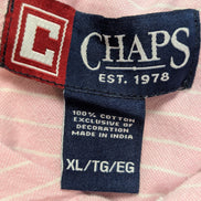 Chemise Chaps manches courtes rose à rayures taille XL #227msch