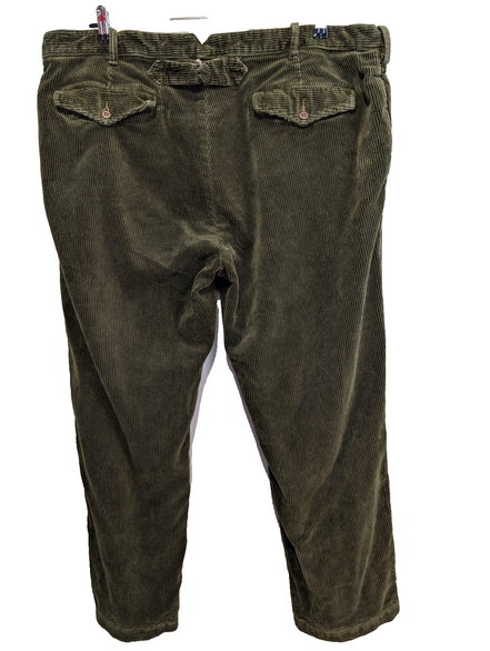 Pantalon Velours côtelé Polo Ralph Lauren W42 L30 Vert Bouteille Vintage