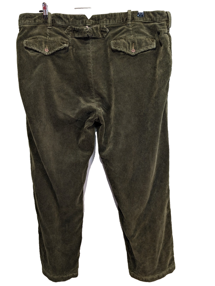 Pantalon Velours côtelé Polo Ralph Lauren W42 L30 Vert Bouteille Vintage