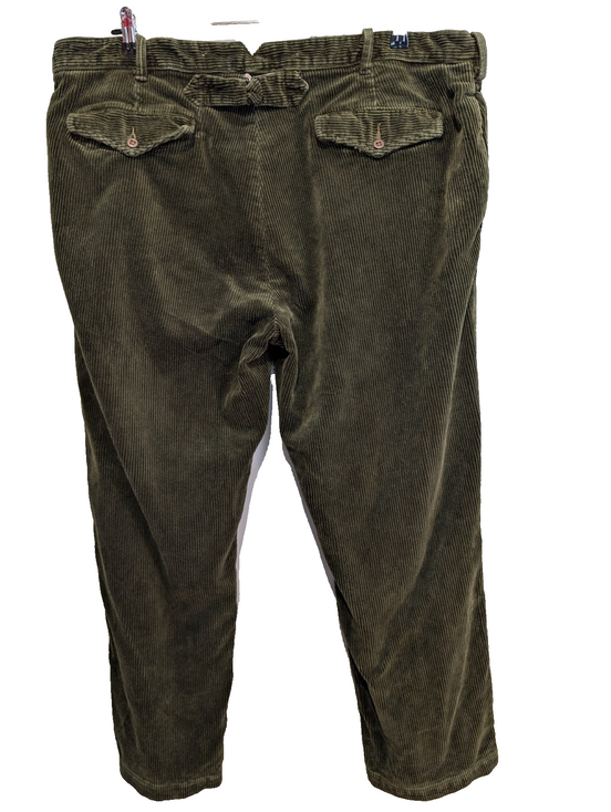 Pantalon Velours côtelé Polo Ralph Lauren W42 L30 Vert Bouteille Vintage