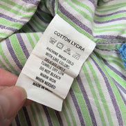 Chemise US POLO ASSN à Rayures Vertes avec Poches Manches Longues - Taille L Enf