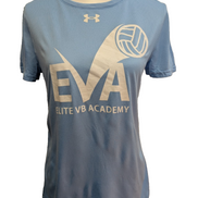 T-shirt de Sport Under Armour Elite Volleyball Academy Femme Bleu Ciel Taille S