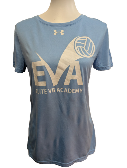 T-shirt de Sport Under Armour Elite Volleyball Academy Femme Bleu Ciel Taille S