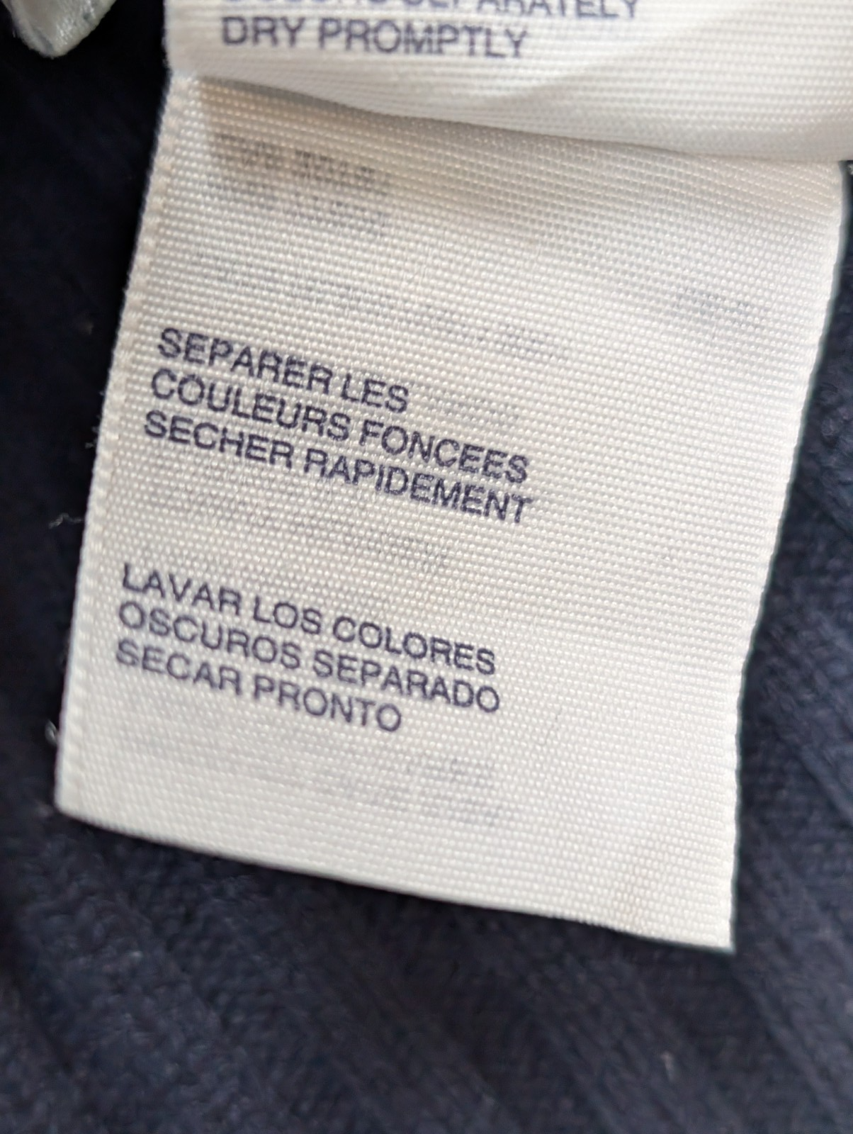 Pull Tommy Hilfiger Femme Rare Col Montant à Pressions - Marine & Blanc M