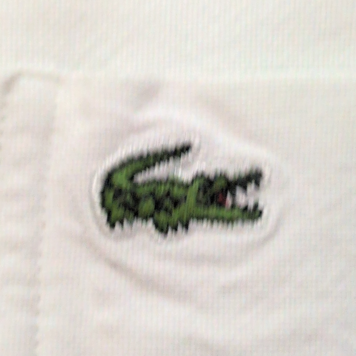 Chemise Lacoste L 42 Blanche Manches Courtes 100% Coton Logo Brodé