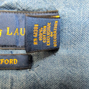 Chemise Ralph Lauren Indigo Oxford Taille XL Coton Manches Courtes