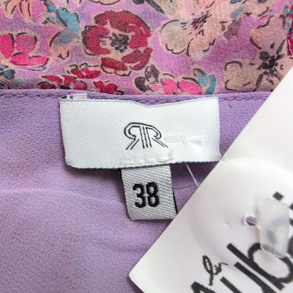 Haut Femme La Redoute Taille 38 Violet Rouge Fleuri Épaule Dénudées Neuf