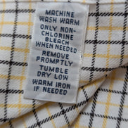 Chemise Polo Ralph Lauren Shirt XXL Carreaux Jaune Noir Col Classique Sans Logo