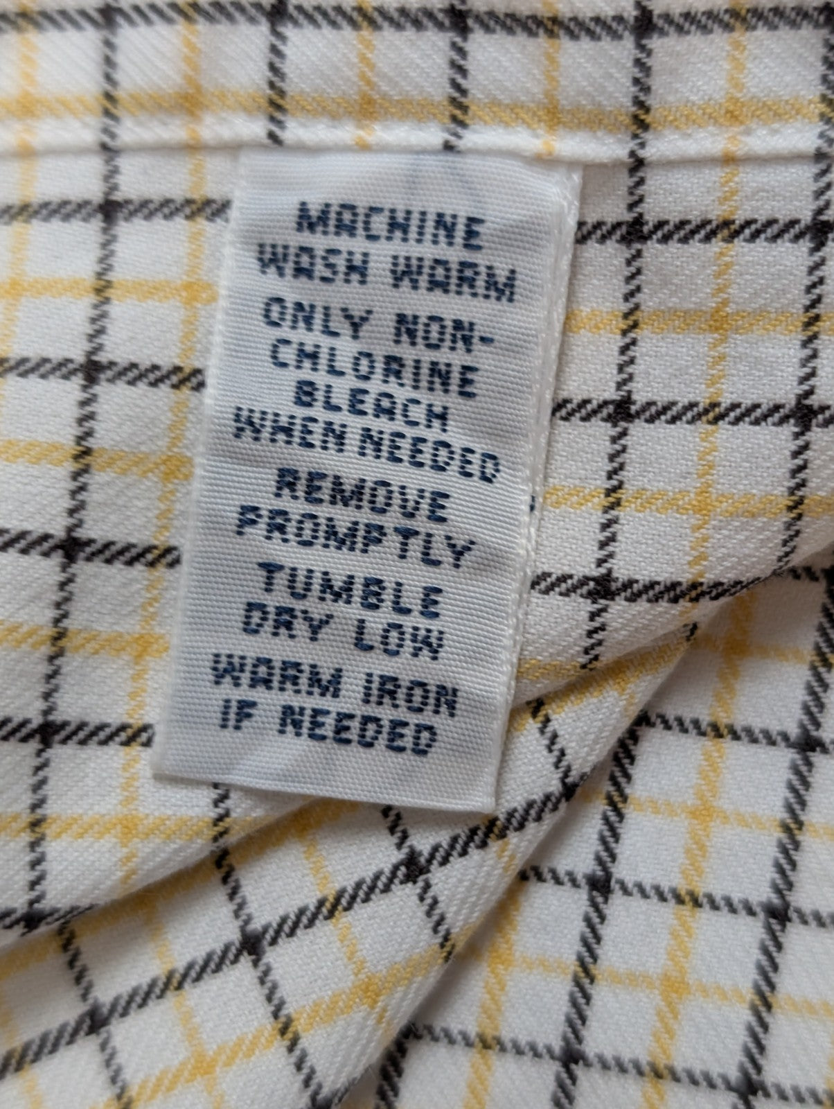 Chemise Polo Ralph Lauren Shirt XXL Carreaux Jaune Noir Col Classique Sans Logo