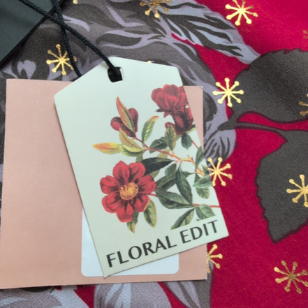 Haut Femme Harvé Bernard Taille S Rouge Fleuri Rayonne Neuf Étiquette