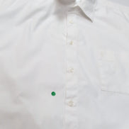 Chemise Yves Saint Laurent XL Blanche Logo Brodé Manches Courtes Poche