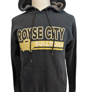 Rare Vintage Hoodie Royse City Bulldogs - Noir - Poche double - Taille S/M