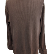 Pull Tommy Hilfiger Marron Texturé Gaufré & Côtelé - Taille L (M)