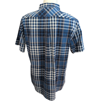 Chemise LEVI'S Homme XL Bleue et Blanche à Carreaux manches courtes
