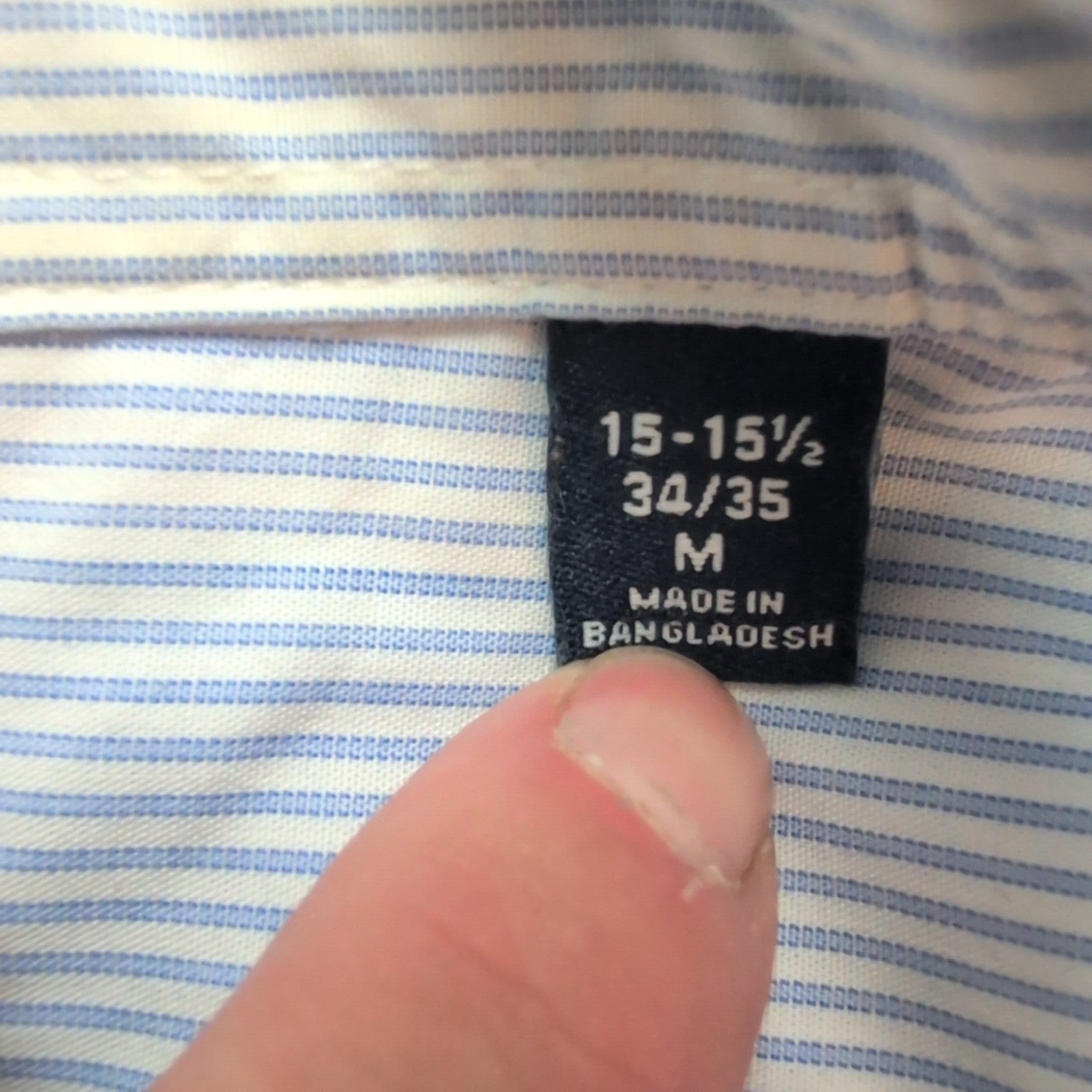 Chemise CHAPS bleue à rayures taille M #69e