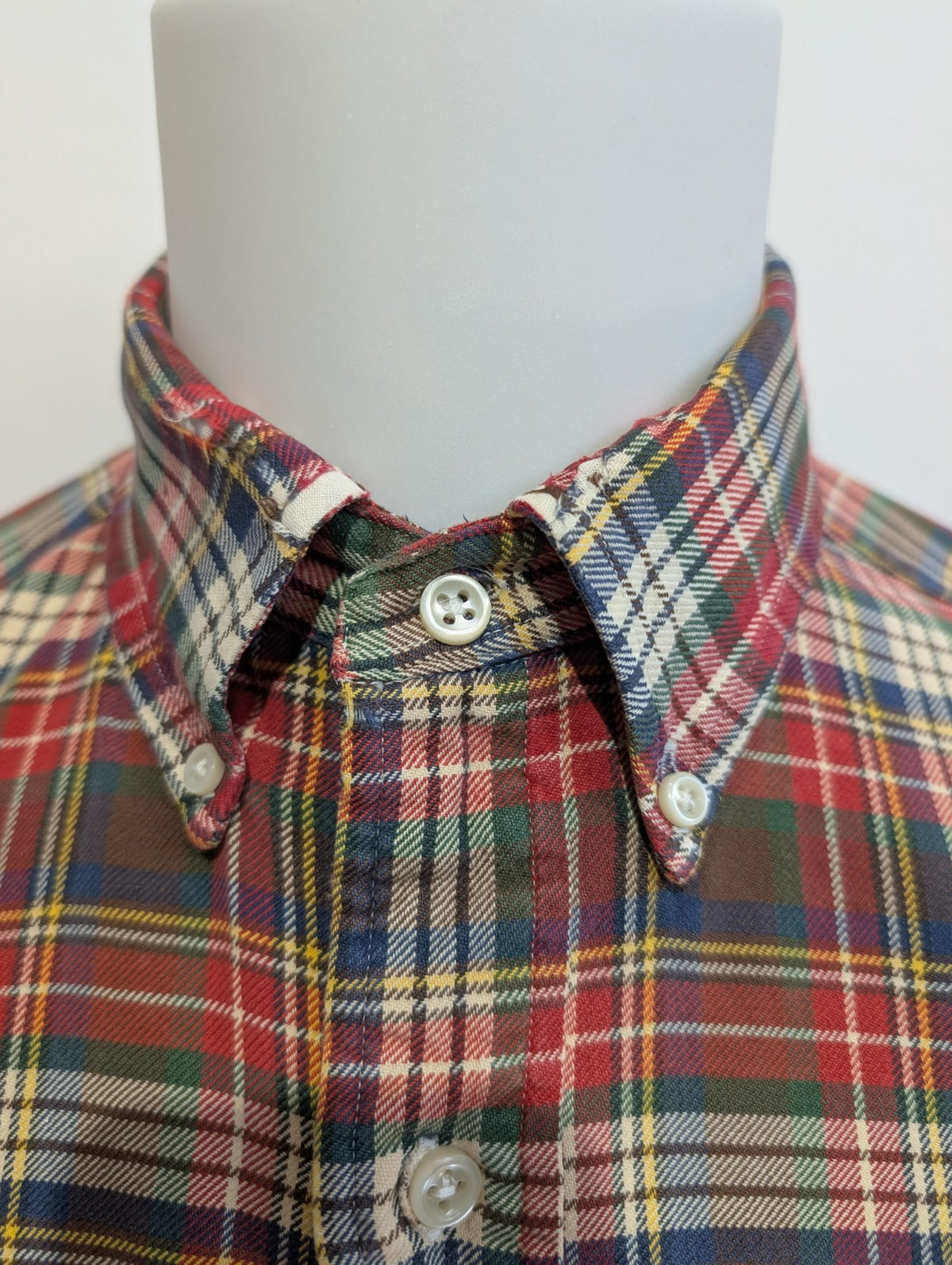 CHEMISE Ralph Lauren homme M Classic Fit ROUGE carreaux hiver