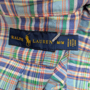 CHEMISE Ralph Lauren homme M décontracté BLEU TURQUOISE VIF ☀️
