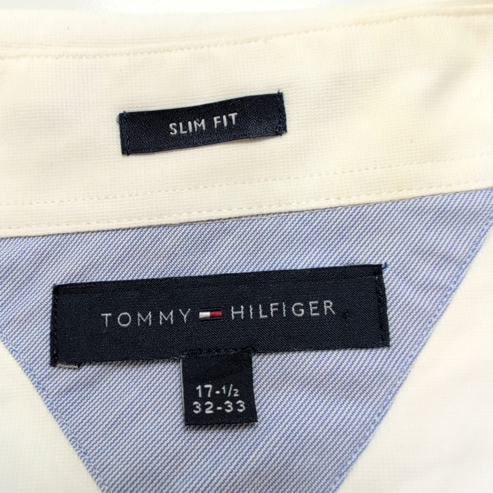 Chemise Tommy Hilfiger Blanche XL / XXL Slim Fit Minimaliste