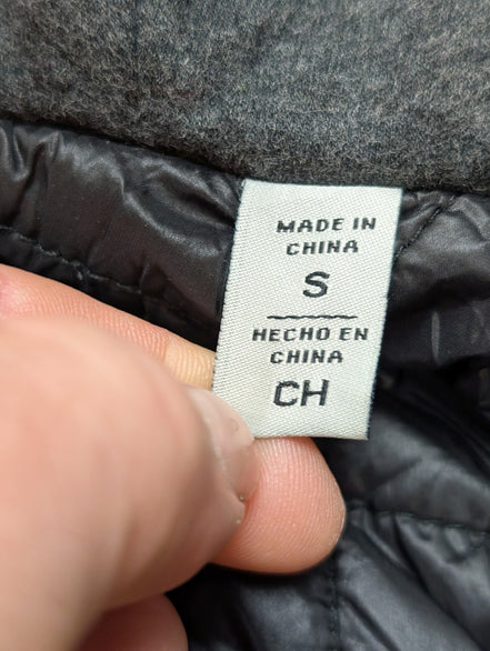 Blouson Veste Levis Homme S Laine Épaisse Matelassée Capuche Noire 4 Poches