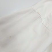 Chemise Nautica vintage col pointe L blanche coton logo brodé rare manches long