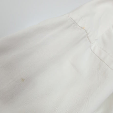 Chemise Nautica vintage col pointe L blanche coton logo brodé rare manches long